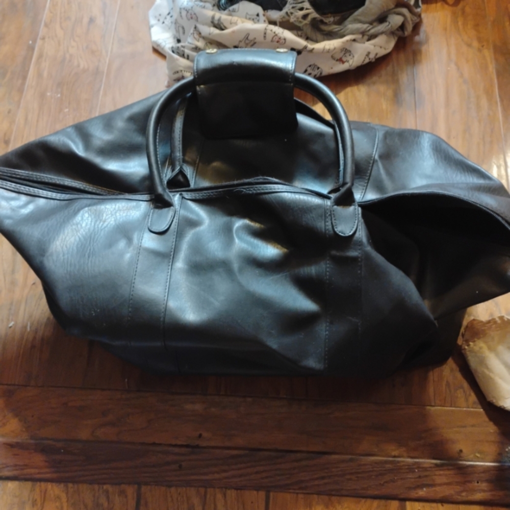 Black Leather Men's Bag